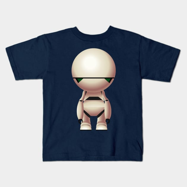 Marvin The Paranoïd Android Kids T-Shirt by AtelierNab